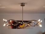 Rvs hanglamp, Ophalen, Gebruikt, Metaal, 50 tot 75 cm