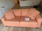 Driezitsbank - zalmroze / licht oranje - Heemstede, Gebruikt, Driepersoons, 75 tot 100 cm, Ophalen of Verzenden