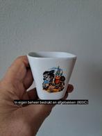 Bloempotje met Ezel met mand, porselein 6x6x6cm, Tuin en Terras, Overige materialen, Vierkant, Nieuw, Tuin