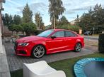 Audi A3 35 tfsi S-line limousine, Voorwielaandrijving, Zwart, 4 cilinders, Leder en Stof
