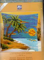 Cado vervaco borduurpakket  kussen tropisch strand  975, Ophalen of Verzenden, Nieuw, Handborduren, Borduurpakket