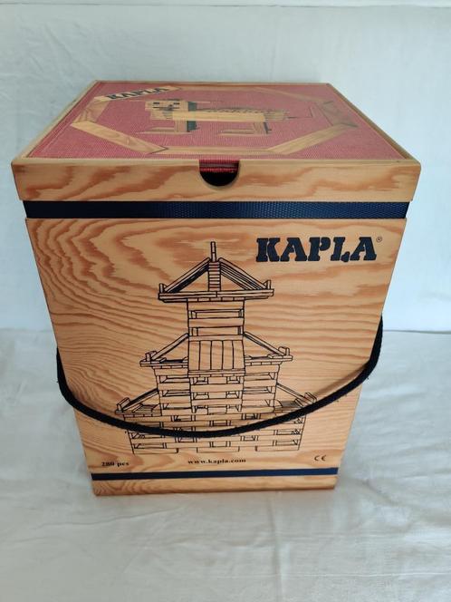 KAPLA houten box met 280 stuks, Kinderen en Baby's, Speelgoed | Educatief en Creatief, Zo goed als nieuw, Bouwen, Ophalen