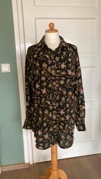 gebloemde blouse maat M, Ophalen of Verzenden, Zo goed als nieuw, Maat 38/40 (M), Zwart