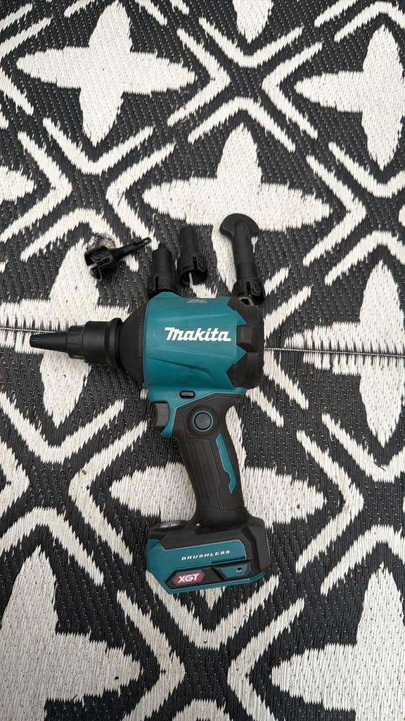 Makita AS001GZ 40V Max Li-ion accu blaas-en zuigmachine body, Tuin en Terras, Bladblazers, Zo goed als nieuw, Handgedragen, Accu