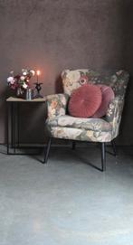 Mooi bloemen bloem gebloemde stoel fauteuil!, Ophalen, Zo goed als nieuw, Minder dan 75 cm, 50 tot 75 cm