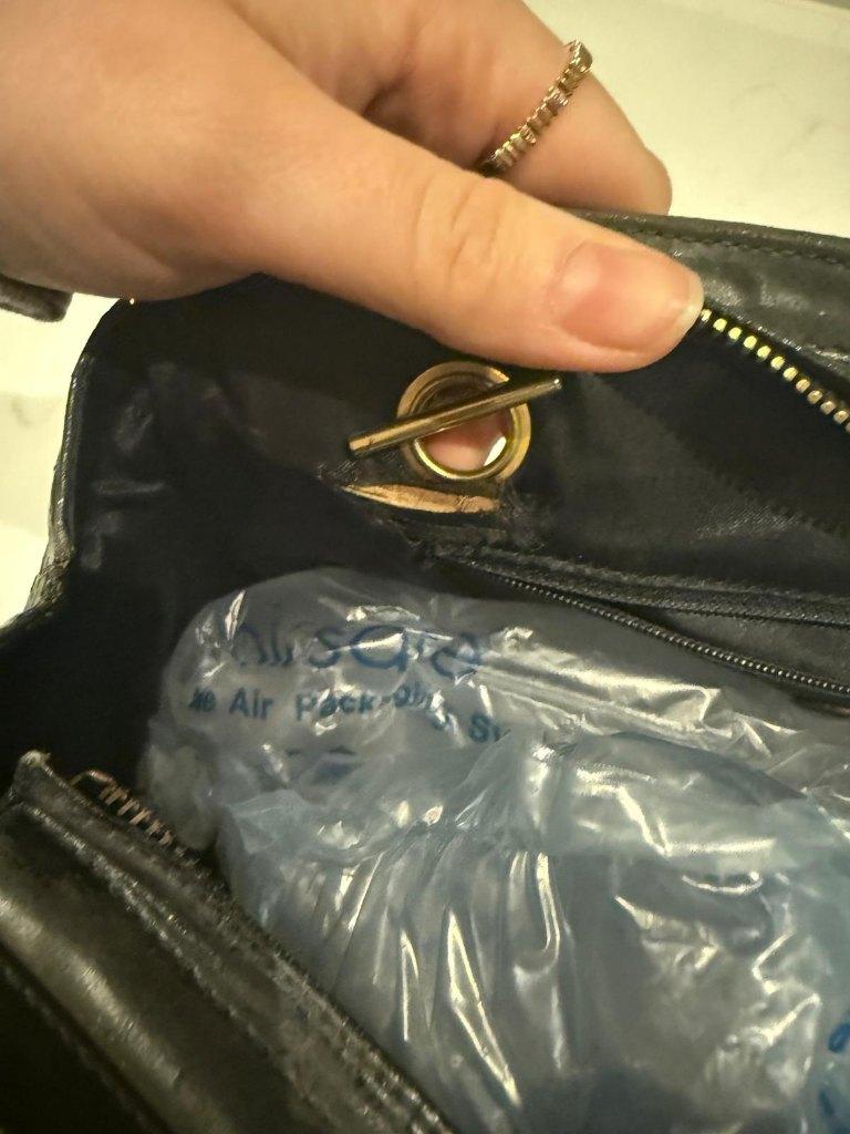Portobello Chanel Tas, Sieraden, Tassen en Uiterlijk, Tassen | Damestassen, Gebruikt, Schoudertasje, Grijs, Ophalen of Verzenden