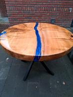 Ronde Epoxy Boomstam Tafel, Huis en Inrichting, Tafels | Eettafels, Ophalen, Nieuw, Rond, Metaal