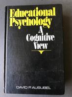 David. P Ausubel Educational psychology: A cognitive view, Boeken, Studieboeken en Cursussen, Ophalen of Verzenden, David P. Ausubel