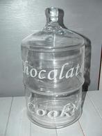 Glazen voorraadpot stapelpot cookies & chocolates. Met dekse, Huis en Inrichting, Ophalen of Verzenden, Zo goed als nieuw