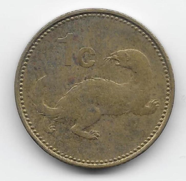 Malta 1 cent 1995 KM# 93, Postzegels en Munten, Munten | Europa | Niet-Euromunten, Losse munt, Overige landen, Verzenden