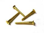 10 st Messing houtschroeven verzonken kop 8x80 mm  boot bouw, N, Nieuw, Ophalen of Verzenden, N