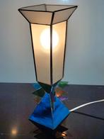 Glas in lood lamp, Ophalen of Verzenden, Gebruikt, Glas, Minder dan 50 cm