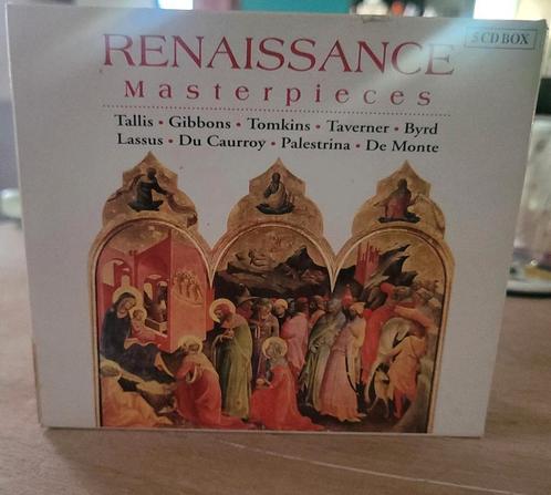 Renaissance Masterpieces (5 CD) 
Edward Higginbottom, Cd's en Dvd's, Cd's | Meditatie en Spiritualiteit, Zo goed als nieuw, Muziek vocaal