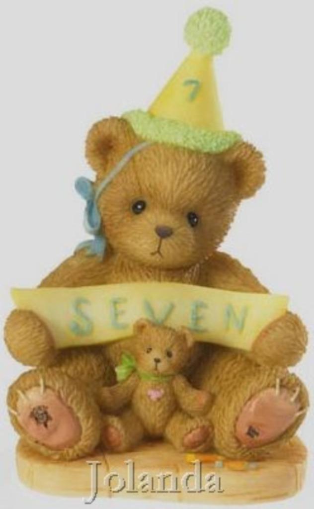 Cherished Teddies Age 7 (nieuw), Verzamelen, Beren en Cherished Teddies, Zo goed als nieuw, Beeldje, Cherished Teddies, Ophalen of Verzenden