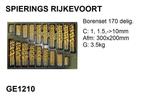 Borenset 150 delig 1mm tot 10 mm spiraalboor boor boorset, Ophalen of Verzenden, Nieuw