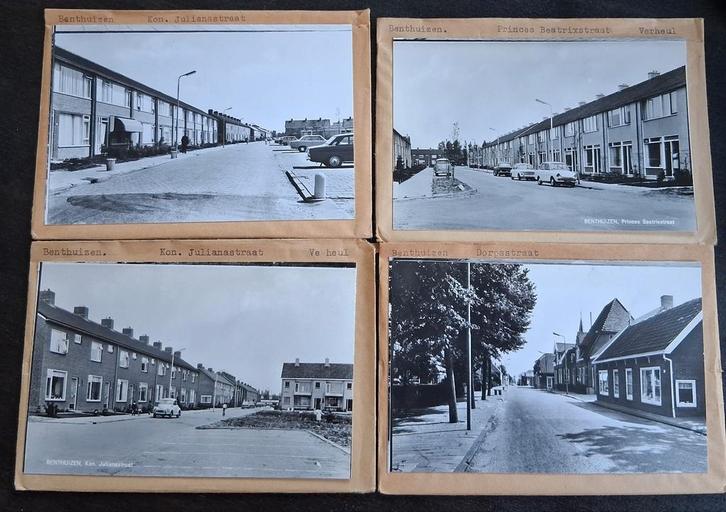 Benthuizen, 10 x glasplaat JosPe, oldtimers, Verzamelen, Ansichtkaarten | Nederland, Ongelopen, Zuid-Holland, 1960 tot 1980, Ophalen of Verzenden