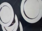 RVS platte borden., Huis en Inrichting, Keuken | Servies, Overige materialen, Nieuw, Ophalen of Verzenden, Bord(en)
