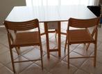 UITKLAPTAFEL met 2 stoelen, Ophalen, Zo goed als nieuw, Bureau