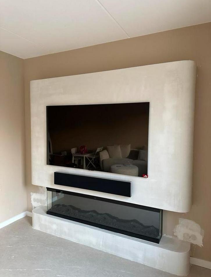 ACTIE Vanaf €1100 japandiwall, Cinewall & mediawall (heel NL, Huis en Inrichting, Kasten | Televisiemeubels, Nieuw, Minder dan 100 cm