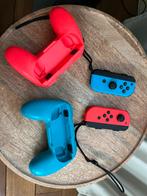 2 controllers voor Nintendo Switch met houders, Ophalen of Verzenden, Zo goed als nieuw, Switch, Overige controllers