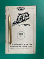 JAP Motorcycles 293cc Engines Partlist 1924 UK (Org.), Motoren, Overige merken
