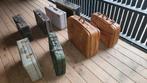 8 x vintage koffer, Ophalen, Gebruikt, Leer