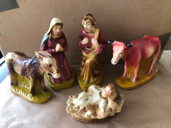 Kerstgroep met stal 100 jaar oud, Diversen, Kerst, Gebruikt, Ophalen