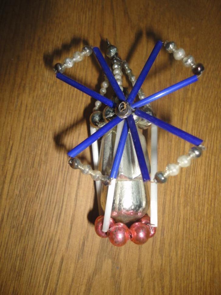 Mooie oude glazen kerstbal gablonzer model molen, Diversen, Kerst, Gebruikt, Ophalen of Verzenden