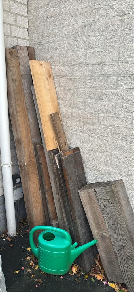 Restanten Tuinhout & Steigerhout - Diverse Maten, Doe-het-zelf en Verbouw, Hout en Planken, Gebruikt, Plank, Steigerhout, Minder dan 200 cm