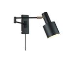 Twee zwarte wandlampen Nordin van Karwei, zeer goede staat, Huis en Inrichting, Lampen | Wandlampen, Ophalen of Verzenden, Zo goed als nieuw