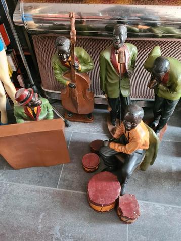 Vintage Jazz Band Beelden Set beschikbaar voor biedingen