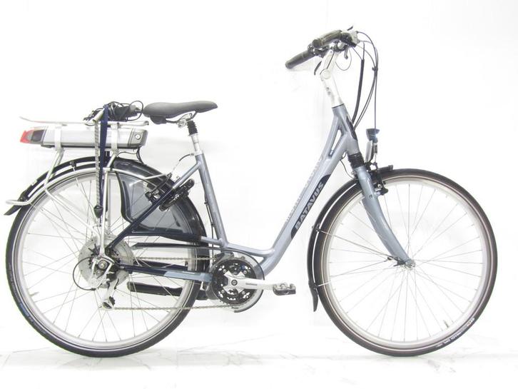 Batavus Mont blanc grijs dames 48cm 28inch, Fietsen en Brommers, Elektrische fietsen, Gebruikt, Batavus, 47 tot 51 cm