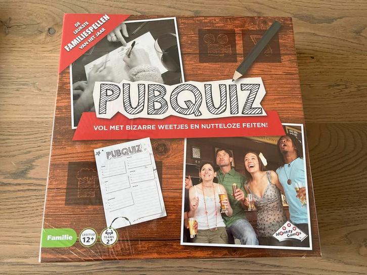 NIEUW! Pubquiz Bordspel, Hobby en Vrije tijd, Gezelschapsspellen | Bordspellen, Nieuw, Een of twee spelers, Drie of vier spelers