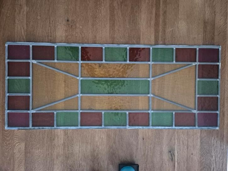 Glas in lood (3 stuks), Antiek en Kunst, Antiek | Glas en Kristal, Ophalen