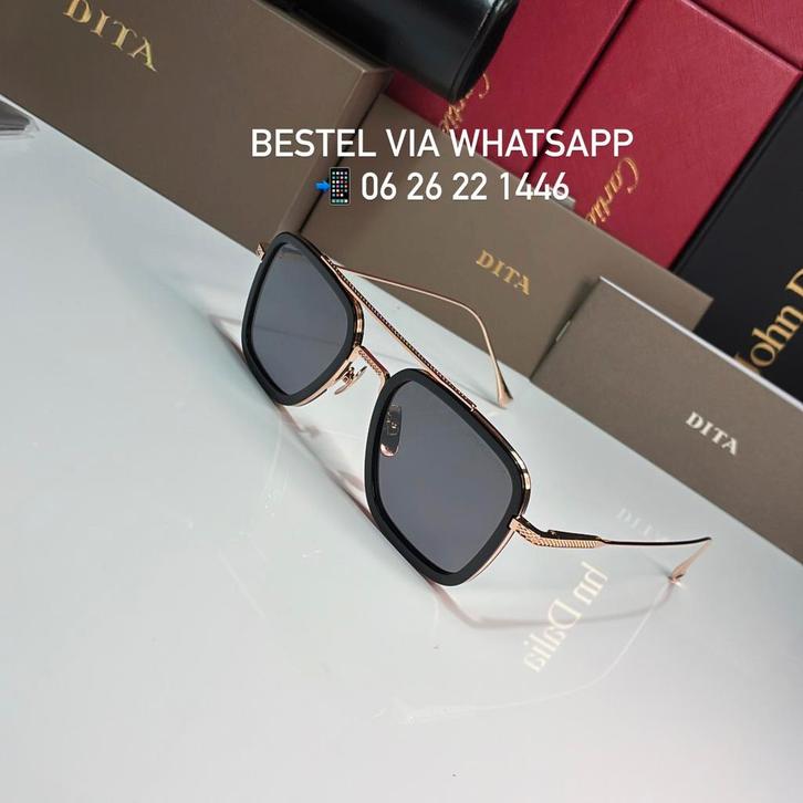 Dita flight 006 zonnebril, Sieraden, Tassen en Uiterlijk, Zonnebrillen en Brillen | Heren, Nieuw, Overige merken, Zwart, Ophalen of Verzenden