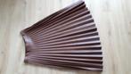 Mooie plooi rok pu leer bruin/ terracotta kleur maat 38, Kleding | Dames, Rokken, Maat 38/40 (M), Bruin, Ophalen of Verzenden