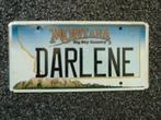 Kentekenplaat licenseplate Montana Darlene USA, Verzenden, Gebruikt, Auto's