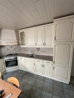Keuken beige met koelkast, oven, Ophalen of Verzenden, Gebruikt, Hoekkeuken