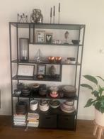 Vakkenkast Noor zwart 120 cm, Ophalen, Met plank(en), Gebruikt, Minder dan 150 cm