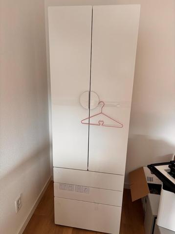 IKEA SMÅSTAD / PLATSA Kledingkast - Wit - Met Lades en Hangg