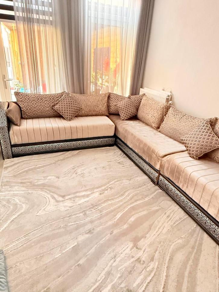 Sedari, Marokkaanse bank  - Zo Goed Als Nieuw, Huis en Inrichting, Banken | Bankstellen, Zo goed als nieuw, Hoekbank, Vierpersoons of meer