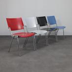 4 Dining Chairs “Sento” by Jørgen Kastholm 90s, Huis en Inrichting, Stoelen, Ophalen, Gebruikt, Vier, Metaal