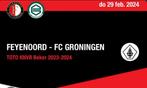 2 kaarten Feyenoord Groningen vak S