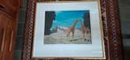 Carel Willink Zeefdruk 'Twee Giraffen' 1956 met Certificaat, Antiek en Kunst, Ophalen