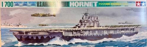 Coelianmodels, Tamiya 77510, US Hornet CV-8, 1/700, € 22,99, Hobby en Vrije tijd, Modelbouw | Boten en Schepen, Nieuw, 1:200 of kleiner