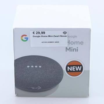 Google Home Mini Zwart Nieuw beschikbaar voor biedingen
