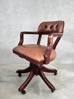 Captains chair bureaustoel, Huis en Inrichting, Bureaustoelen, Gebruikt, Bruin, Ophalen