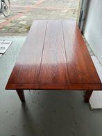 Salontafel donkerbruin hout 2x1 meter, Huis en Inrichting, Tafels | Salontafels, Ophalen, Gebruikt, 50 tot 100 cm, 150 tot 200 cm