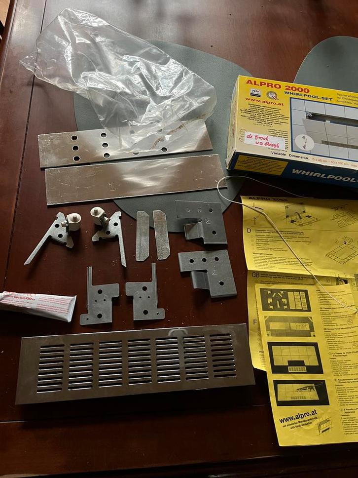 Whirlpool Tegelluik + Rooster - Nieuw in Verpakking, Doe-het-zelf en Verbouw, Sanitair, Nieuw, Bad, Rvs, Ophalen of Verzenden