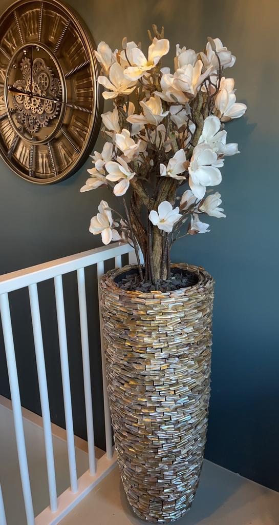 3 model 60/90 cm schelpvaas vaas nieuw vazen schelp, Huis en Inrichting, Woonaccessoires | Vazen, Nieuw, Overige kleuren, 75 cm of meer